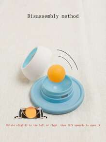 PETSIN Blue & White Interactive Slow Feeder Bowl, Promotes Dental Health & Mental Stimulation, Durable Plastic Material, Pet Licking Mat, Pet Treat Time, Fun Pet Design, Smooth Surface - Multicolor - View 5