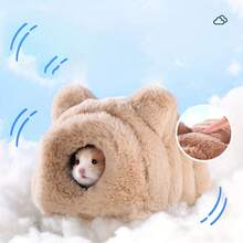 1 chiếc ổ trú đông nhỏ cho động vật, nhà ẩn náu cho chuột hamster, giường ấm áp cho nhím, chinchilla, sóc. - Nhiều màu - Xem 4