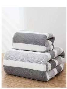 2条装速干超柔软超细纤维毛巾套装，吸水性强，适用于健身房、海滩、旅行、家庭浴室等场所，聚酯纤维材质，是商业清洁的理想之选，也是一份很棒的礼物。 - 彩色 - 查看 6