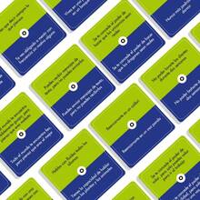 Spanish--After-Dinner Entertainment: Which One Should I Choose? Fun Dilemma Card Game, Home Mini Card Game, Entertaining After-Dinner Game Cards, Holiday Party Game - Blue - View 5