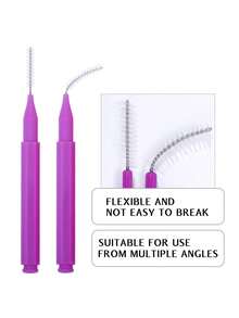 HMQ beauty 20PCS Eyelash Brush With Lid, Dust-Proof, Reusable Eyebrow Comb, Makeup Cleaning Brush Tool - Multicolor - View 6