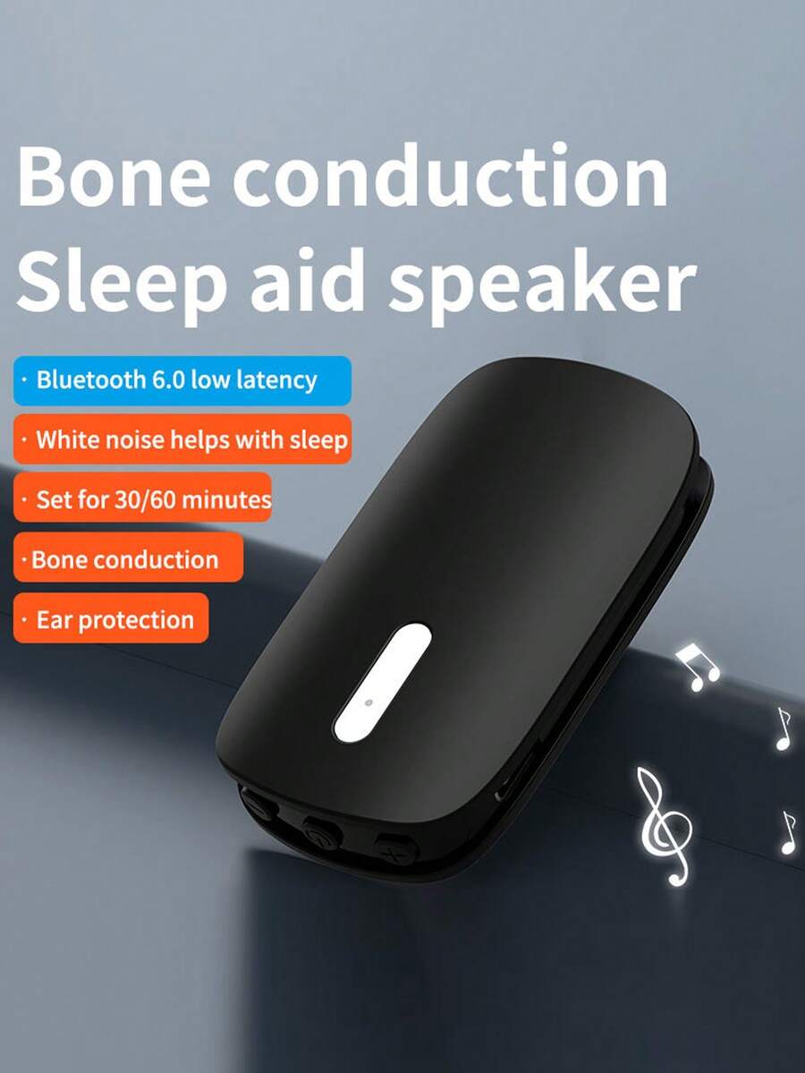 耐用型骨传导枕头蓝牙音箱，智能睡眠辅助器，无需银行卡 - 彩色 - 查看 1