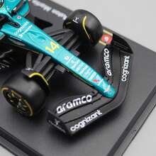 Burago 1/43 比例阿斯顿·马丁阿美F1车队AMR23 AMR25 2025 #14 费尔南多·阿隆索合金压铸F1赛车模型，节日生日收藏礼物 - AMR25 #14-Helmet - 查看 6