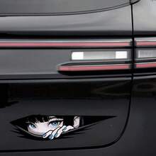 2D Anime Car Sticker, Japanese Cartoon Girl Vinyl Decal For Car Exterior, Motorcycle, Electric Scooter, Computer Case Decoration, Waterproof And Sunproof Material Won't Damage Car Paint, Creative Itasha Style Accessory To Add Personalized And Visual Impact For Anime Fans And Car Modification Enthusiasts - Multicolor - View 7