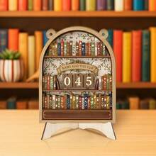 Books Read This Year Counter,How Many Books Have I Read Counter,Reading Track Sign For Home Library Shelf &Table Bookshelf Decor,Book Lover Gifts For Librarian,Reader,Bookish,Teacher,Women - 彩色 - 查看 5