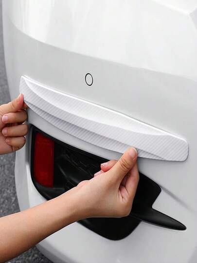 1 Pair Car Front & Rear Bumper Anti-Collision Strips, Bumper Lip Body Anti-Scratch Anti-Friction Widened Protective Adhesive Strips