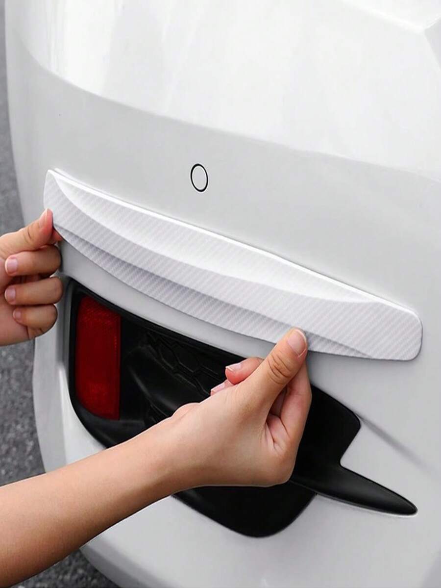 1 Pair Car Front & Rear Bumper Anti-Collision Strips, Bumper Lip Body Anti-Scratch Anti-Friction Widened Protective Adhesive Strips - A - View 1