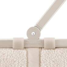 Reisenthel Carrybag Teddy Sand – Stabiler Einkaufskorb Mit Viel Stauraum Und Praktischer Innentasche – Elegantes Und Wasserabweisendes Design - 白色 - 查看 5