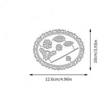 创意花朵切割模具，DIY剪贴簿相册和压花模板，贺卡制作工具，卡片纸切割工艺品，礼品卡制作模板模切。 - 銀色 - 查看 7