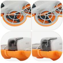 For NEO Drone Portable Protective Case, Available In Black, Grey, Pink And Orange, Plastic Material, Free Carabiner | 2 In 1 All-Round Protection | Protect Lens And Screen | Portable & Easy Storage | Essential Photography Accessories For Holiday Travel