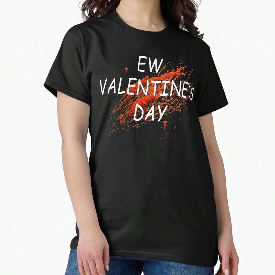 EW VALENTINES DAY Classic T-Shirt - Black - View 1