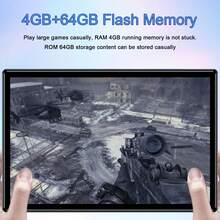 Qetupa Z50 Android 15 Tablet PC, 10.1 Inch Tablet With Protective Case. MTK8183 CPU, Octa-Core 2.0GHz Processor, 4GB RAM + 64GB ROM (Support 1TB SD Card Expansion), 1280*800 HD IPS Touchscreen, 5MP Front Camera + 8MP Rear Camera, 6000mAh Battery, 802.11ax Wi-Fi 6, Bluetooth 5.2, GPS, Type-C Charging Port. - Grey - View 4