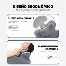 Almohada Grande Cuña Cojín Ortopédica Antireflujo Ajustable - Negro - Ver 6