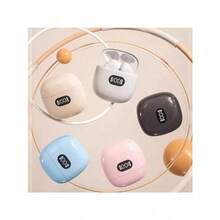 无线耳机 半入耳式设计 电量显示 音乐耳机 游戏耳机 超长续航 蓝牙耳机 适用于手机 - 彩色 - 查看 5