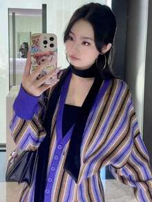 1件装女士纯色超长黑色颈巾头纱，带丝带，春季服装配饰领带围巾装饰头巾，发带，发箍，头带，是提升您整体造型的理想之选 - 彩色 - 查看 4