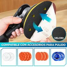 Lijadora Neumática Profesional Lijadora Roto Orbital De Aire - Plateado - Ver 5