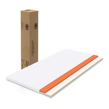 Comfortable Mattress H3, Medium Strength, Oeko TEX Certified, Washable, Height 5cm, Made In China, Orange Foam, White Mattress