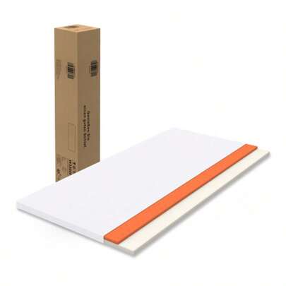 Comfortable Mattress H3, Medium Strength, Oeko TEX Certified, Washable, Height 5cm, Made In China, Orange Foam, White Mattress