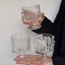 Elegant Stemware, Variety Of Patterned Stemmed Glasses, Cocktail Glasses, Champagne Flutes, Whiskey Glasses, Suitable For Parties, Gatherings, Glass Containers - Transparent - View 9