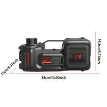 5吨/11,023磅液压汽车千斤顶，便携式电动液压落地式千斤顶，适用于SUV、皮卡、轿车，可用于更换轮胎和车库维修，提升高度6至17.7英寸 - A - 查看 6