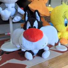 LOONEY TUNES | 1pc New Big Head Series Tasmanian Devil Tweety Sylvester Daffy Duck Plush Toy Movie Cartoon Stuffed Dolls Kids Friends Cute Gift - Multicolor - View 7