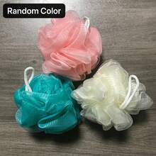 1/4pcs Loofah Sponge, 4pcs Lace Exfoliating Loofah Sponge For Home Spa Bath, Fluffy Net Brush, Pumice Bath Powder Puff For Face And Body, Rich Foaming Net Loofah, Bath Flower Ball, Bath Sponge Tennis, Bathroom Accessories, Home Supplies, Student Supplies, Back To School, Dorm Essentials - Random Color - View 15