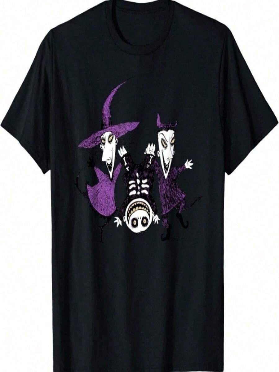 Halloween Nightmare Before Christmas Trick Or Treat T-Shirt - Đen18 - Xem 1