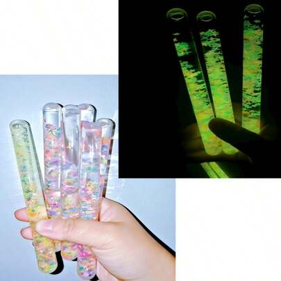 4pcs 2026 New Flashing Liquid Dynamic Sensory Stick - Rotating Glitter Tube, Relieve Stress And Anxiety, Adult Stress Relief Toy, Improve Focus, Office Desk Decor, Suitable For ADHD And Autism Sensory Needs, 2026 Valentine's Day Gift, Christmas Stocking Stuffer, Unique Relaxation Gift For Men And Women, White Elephant Gift, Corporate Stress Relief, Meditation Office Desk Toy