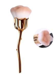 玫瑰化妆刷、指甲清洁刷、超柔软大号化妆刷、腮红粉刷、蘸粉刷、除尘指甲刷、指甲工具 - 彩色 - 查看 8