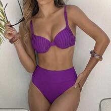 Women Bikini Sets - 紫色 - 查看 4