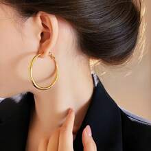 10个15-50毫米金色不锈钢耳环开口圈耳环底座耳环吊坠DIY耳环首饰制作材料