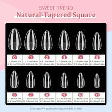 Almond Fake Nail Tips Medium: 600Pcs Full Cover Nail Tips For Acrylic Nails Professional Clear Nail Tip With Nail Glue Remover &Amp; Glue Acrylic False Nail Clippers Art Nail Extension Kit For Home Salon - ColorA - 查看 6