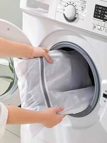 1pc Washing Machine Laundry Bag, Fine Mesh Laundry Bag, Large Lingerie Bra Bag
