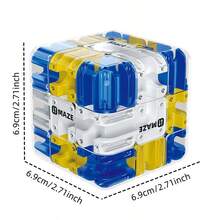 1pc Kids Fidget Toy Rubix Cube, 3D Maze Magic Cube Stress Toys, Children's Sensory Cubo Rubik ,Brain Training Rolling Ball Maze Cube,Portable Parent-Child Interactive Puzzle Game, Birthday Christmas Easter Gift For Boys & Girls - Nhiều màu - Xem 6