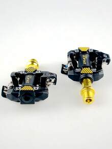 ZRACE PD-M1 SPD 332g GOLD Pedals Self-Locking MTB Gravel Components Using For Bicycle Racing Mountain Bike - Black - View 7