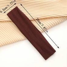 1PC Sports Yoga Hair Band Solid Running Absorb Sweat Headband For Women Men Adjustable Make Up Hair Accessories Headwrap Women Head Scarf Work Out Sweatband - Multicolor - View 41