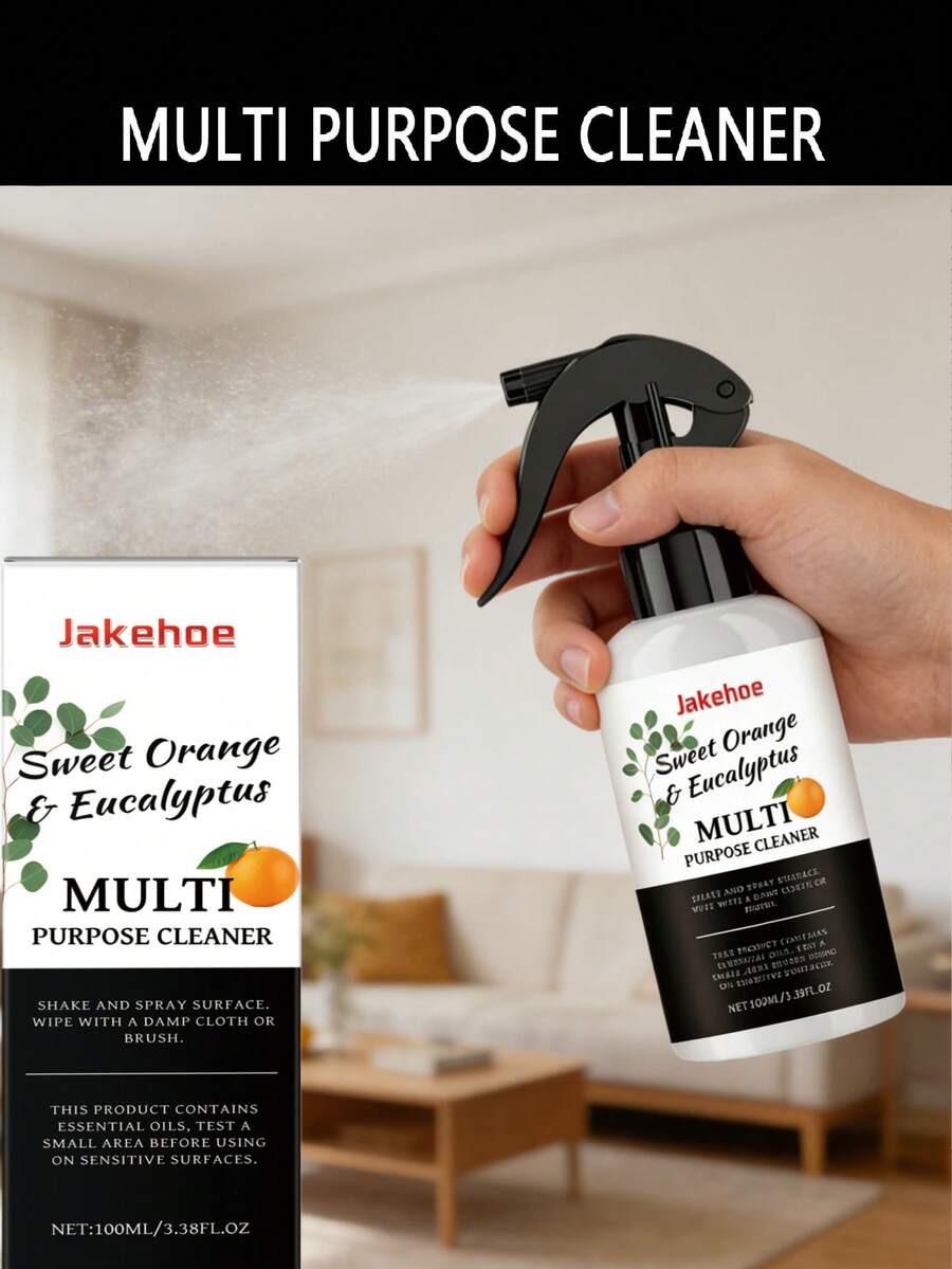 jakehoe 1 pieza/100ml Limpiador multiusos, desengrasante de limpieza del hogar para cocina, baño, elimina la grasa y la suciedad persistentes, penetración de microespuma, apto para azulejos, acero inoxidable, cerámica