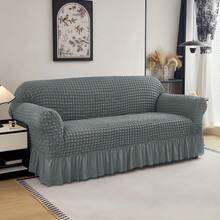 1 Piece  Sofa Cover Elastic Living Room Sofa Cover Pet Anti-Dirty Universal Sofa Protector Home Decoration Sofa Cushion Cover - 淺灰-3 - 查看 5