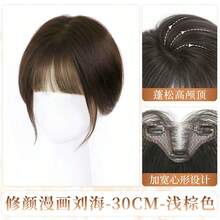 3D Cartoon Bangs Wig, Easy To Wear, Fits All Face Shapes - Dark Brown - View 12