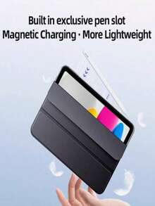 1pc Silicone Soft Case/Full Edge/Honeycomb Texture Cooling/Protective Cover/Suitable For IPad (Air4/5/6)/(7/8/9/10th Gen)/IPad 11 1A16(2025) - Black - View 8