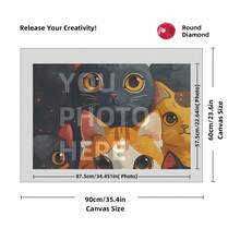 [5D Diamond Painting]Custom Diamond Art Painting Kits For Adults, DIY Personalized Diamond Art Photo Customized Your Own Photos, Painting By Diamond Pictures Kits For Home Decor (For Family),Custom 5D Full Diamond Art Painting Craft - Multicolor - View 33