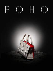 POHO品牌奢华定制字母中号手提包 - 白色 - 白色 - 查看 2