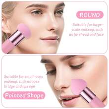 3 Pcs Mushroom Head Powder Puff Super Soft Air Cushion Makeup Egg Dual Use Powder Sponge Foundation BB Cosmetic Tool, Beauty Tool, Face Puff, Beauty Enthusiasts, Breathable Material, Lightweight Texture, Dualuse Sponge, Skinfriendly Sponge - Multicolor - View 11