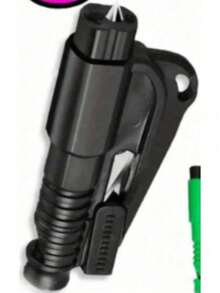 2026 New 3-In-1 Window Breaker Keychain - A Multi-Functional Emergency Tool That Combines A Window Breaker, Seatbelt Cutter, And Survival Whistle, Allowing You To Easily Master Key Vehicle Rescue Capabilities!