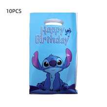 史迪奇生日派对礼品袋、回礼、节日派对用品、糖果袋、珍珠袋、返校礼物、派对用品、生日派对花束装饰、可爱主题场景装饰、室内装饰。 - 彩色 - 查看 17