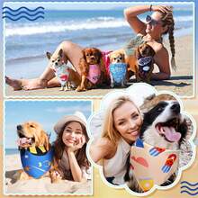 100 Pcs Ocean Dog Bandanas Bulk Pet Bibs Colorful Triangle Pet Ocean Scarf Bandanas For Medium Large Dogs Birthday Summer Beach Holiday Costume Decor - Multicolor - View 3