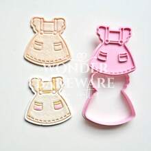 Moldes de Biscoito para Vestido de Bebê, Carimbo de Forma de Saia, Cortador de Biscoito, Molde de Fondant, Cortadores de Biscoito para Decoração de Chá de Bebê, Ferramentas para Decoração de Bolo - Roupas - Visão 3