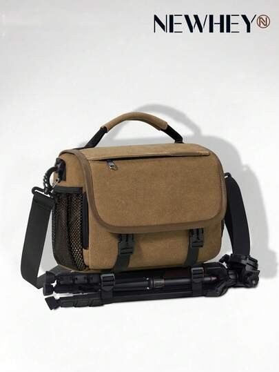 NEWHEY Camera Backpack Bag Professional For DSLR/SLR Mirrorless Camera Waterproof 15.6 Inch Tactical Camera Bags For Photographers With Rain Cover, Tripod Holder, Small Bag Photography Backpack Case , Vintage , Valentines Gifts