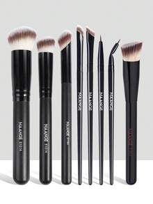 MAANGE Bộ cọ trang điểm hình tam giác 1/3/8 chiếc, cọ trang điểm cầm tay nhiều màu sắc bao gồm cọ nền, cọ má hồng, cọ phấn phủ, cọ tạo khối, cọ highlight, dụng cụ trang điểm du lịch, quà tặng cho phụ nữ và bé gái, quà tặng khuyến mãi. - màu đen - Xem 15