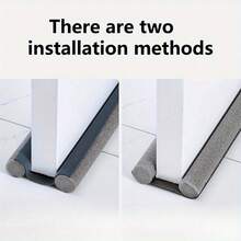 1/2pcs Soundproof Door Seal Strip, Door Bottom Draft Stopper, Noise Reduction Foam Material, Easy Installation For Home & Office, Enhance Door Sealing, Thickened Seal Strip - Multicolor - View 6